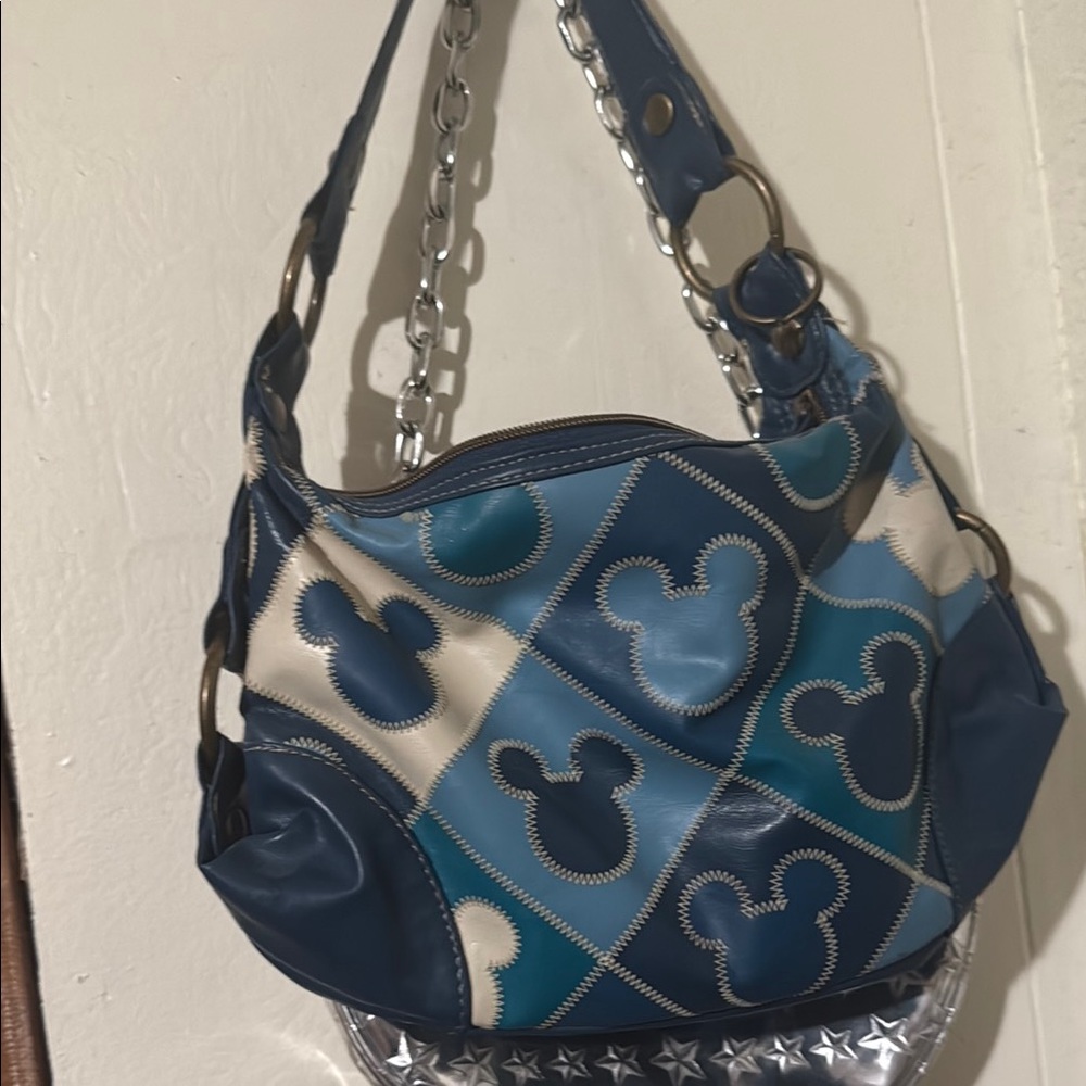 Blue and White Designer Women's Bag